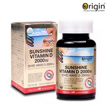 상세페이지 확인 오리진 - 선샤인 비타민D 2000IU 350mg x 90캡슐, 1개