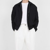 멋픽 남자 봄 오버핏 크롭 자켓 숏 헌팅 면 봄버 자켓
