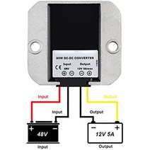 강압기 전압 조정기 벅 변환기 DC 48V 12V 5A 감속기 전력 모듈 골프 카트 클럽 자동차 용, 01 48V_01 12V