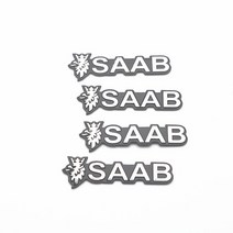 카오디오 블루투스4 개/로트 사브 9-3 93 9-5 9 3 9000 9 5 합금 스티커 자동차 스테레오 스티커 자동차, 01 for SAAB  4pcs