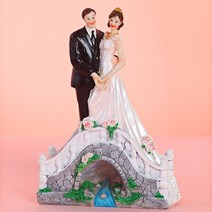국제 유럽식 캐릭터피규어 신랑 신부 품혼 케이크꾸미기 레진공예, T09-I 변변치 않다