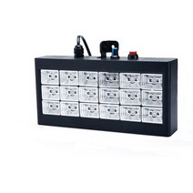 18 LED 무대 스트로브 조명 슈퍼 브라이트 플래시 사운드 활성화 및 속도 제어 흰색 미국 플매트 카펫 러그, [01] Black, [01] 미국 플매트 카펫 러그