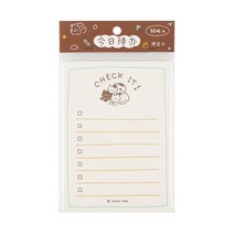 플래너 독서노트 2-in-1 Tearable Weekly Planner 캘린더 방수 커버 50 매 데이트 페이지 To-do-list Pad 비즈니스 일정 메모장, [05] 60 Sheets
