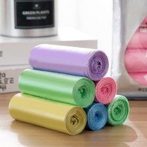 롤비닐 봉지 가정용 롤 비닐봉투 150매 쓰레기봉투, 혼합컬러 150매
