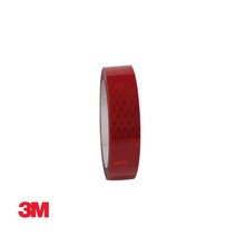 3M 적색 프리즘형 고휘도 반사테이프 24mm 반사필름 안전표시 라인 주차시설물