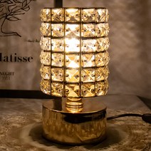 드라마 프리즘 인테리어 무드등 단스탠드 침대 LED 조명 중형, 실버, 라운드