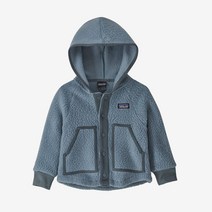 파타고니아키즈 양털 후리스 블루 레트로 파일 유아 재킷 아우터 K Retro Pile Jacket