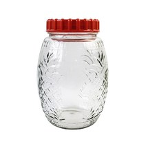 대신 담금주병 유리병 매실병 과실주병 원형 8L, 1개
