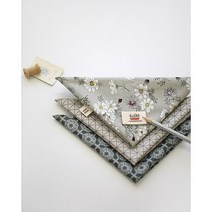 원단패키지 북유럽플로라 그레이3종 1/8마 88298, 1/4마(45cmX55cm)3장