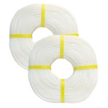 클린큐 고정끈 현수막끈 로프 캠핑줄 빨래줄 밧줄 2개, 흰색
