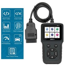 자동차 OBD2 코드 리더 자동 스캐너 검사 엔진 문제 해결 도구 실시간 데이터 시각화 오류 진단 장치, 한개옵션0