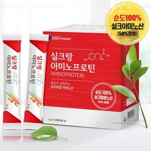 실크랑 아미노프로틴 2g X 30포 레몬맛 누에고치 식물성 단백질 보충 영양제, 90포