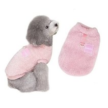 강아지 후리스 고양이 반려동물 플리스 의류 옷, 특대, D캔 첨부・핑크