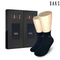 [AK PLAZA] [닥스양말] 신사2족세트 면스판중목 마름모 21312