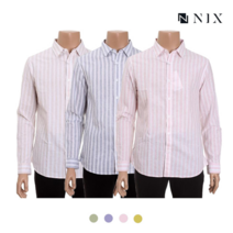 [NIX]남)코튼린넨 컴포트 스트라이프셔츠(FNNECSL102P
