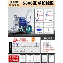 에어리스 분체도장 도장기 도장기 분무기 도색기 후끼 에어리스 페인트 전기 분사기, 5600w 스테인리스 세트