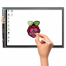 라즈베리 파이 3.5 터치 스크린 LCD 디스플레이 모니터용 화면 라즈베리 파이 3 2 모델 B용 투명 보호 케이스 포함, LCD 화면만