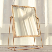 오브민컴퍼니 골드프레임 사각 탁상거울, 골드(사각탁상거울)