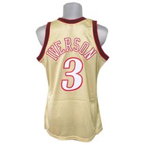 NBA 76ers 앨런 아이버슨 1997 골드 스윙맨 유니폼유니폼 미첼 & 네스Mitchell & Ness [OCSL] 2203MN 특집