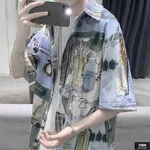 가바바 남성 반팔 남방 다양한 그림 포인트 트렌디한 셔츠 G59028
