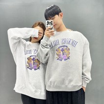 골프 기모 남녀공용 커플 오버핏 맨투맨 티셔츠