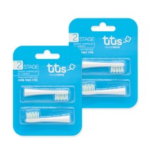 아가드 전동칫솔 stage2 칫솔모 2p x 2set (총 4입), 핑크 pink stage2 칫솔모, 없음