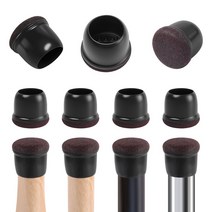 편한식탁의자 라탄 화장대 엔틱 두꺼운 랩 펠트 패드와 8pcs 다리 바닥 보호대 실리콘 가구 다리 커버 바닥을 보호하기 위해 검은 테이블 피트 컵, 직경 25-30mm