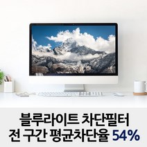 클린에이지 블루라이트차단 시력보호 필터, 필름형23.8(528x596)