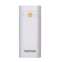 파워뱅크 자작배터리 캠핑용배터리 휴대용 보조베터리 키트 DIY 2x18650 빠른 상자 10x4x2cm/4x1.6x1 인치, 01 White