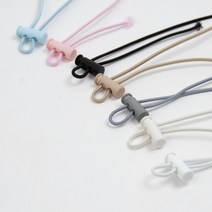 태백섬유 원통형 스토퍼 끈 조절 의류용 7종, 핑크