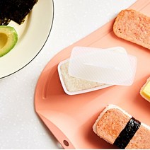 네모 사각 스시 주먹밥 초밥 하와이안 무스비 김밥틀, 대, 화이트