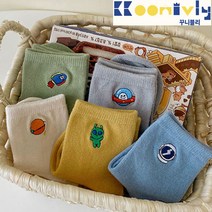 꾸니블리 우주여행 자수양말세트 넘넘 예뻐요! 5켤레세트