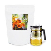 뉴트로웨이 메리골드차100티백+티포트500ML세트 메리골드차효능 금잔화티백 금잔화차