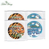 라벨영 호랑이비누2개+빵꾸솝쿨버전2개, 호랑이비누2개/빵꾸솝쿨버전2개