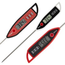 [ILLU]디지털 온도계 표준 탐침 TP-300+ 요리용 디지탈 탐형 조리용 전자 측정 침계_hAeEA, 선택h_TP-300+ 화이트