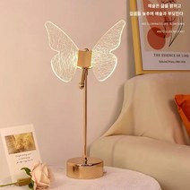 책상 스탠드조명 led스탠드 나비조명, 삼색조광, B