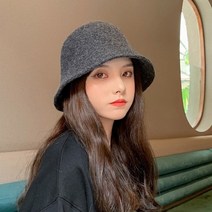 [앙상블] 단색 양모 벙거지 모자/니트/겨울/여성모자