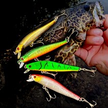 UST 싱킹 쏘가리미노우 70S 쏘가리 꺽지 배스 산천어 하드베이트 미노우 루어 계류낚시, 017-그린오렌지, 5.8g