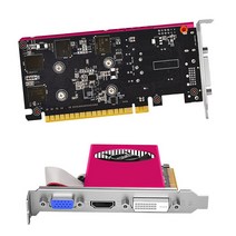 대덕GT740 그래픽 카드 로우 프로파일 비디오 PCIE 2.0 16X 데스크탑 DDR5 HDMI 호환 인터페이스 128 비트, 한개옵션0