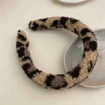 호피 털 뽀글이 양털 머리띠 헤어밴드 헤어 악세사리 겨울, 상세 페이지 참고
