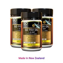 뉴질랜드 고헬시 피쉬오일 오메가3 원어데이 Go Healthy Fish Oil 90캡슐 3개