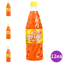 오렌지시럽 1kg 12개 과일시럽 오랜지시럽 슬러쉬 칵테일 소스 농축액 홈카페시럽 orange syrup 음료베이스 칵테일시럽 칵테일재료 모히또시럽 엘더플라워시럽 과일농축액