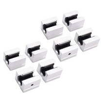 베어링하우징 스티어링 프린팅기 잠금 8X SBR12UU 12Mm 알루미늄 선형 모션 라우터 베어링 블록 실버, 01 은