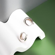 순금 링 귀걸이 여자 QMCOCO 실버 컬러 기질 적 인 원형 여성은 여성 유행 파티 생일 선물을 계약