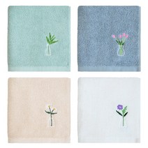 송월타올 블라썸 130g 데일리 수건, 4장, 랜덤(품절컬러제외)