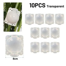 경운기 배토기 5/8CM 식물 뿌리 내리기 장비 고압 번식 공 이식 사육 케이스 성장 심기 보육 10 개, [04] transparent 8cm