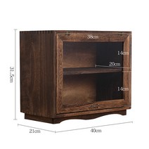 옛날찬장 식기장 찻장 원목 엔틱 컵 그릇장 미니 다기장 수납장 주전자, DZ-19 라지