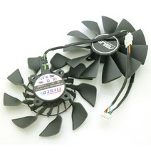 쿨링팬 컴퓨터팬 fd9015u12s t129215su 95mm 비디오 팬 asus matrix r9 280x 290x gtx780ti gtx980 gtx970 그래픽 카드 냉각, t129215su 쌍