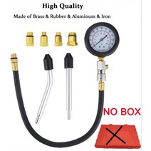 가솔린 엔진 압축 시험기 0-300psi 가스 실린더 자동차 차량용 압력 게이지 테스트 키트, 01 no box