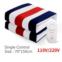 전기장판온도조절기전기 담요 150x180cm 두꺼운 가열 매트리스 220/110V 온도 조절기 난방 겨울 바디 워머, 01 Stripe 70x150CM, 01 Stripe 70x150CM